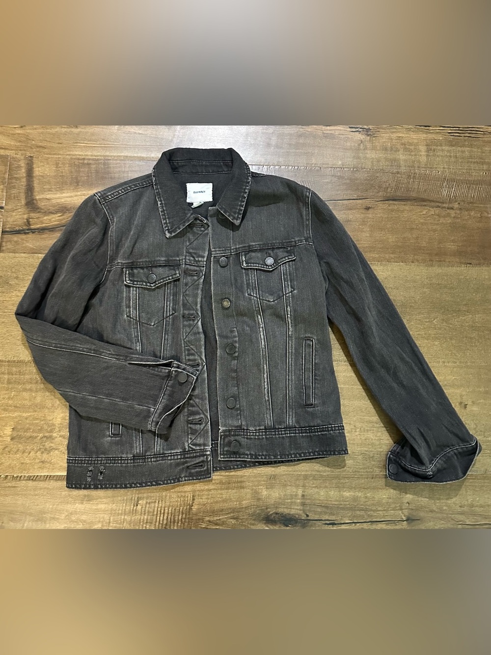Old Navy Washed Black Denim Jacket